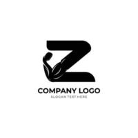 Letter Z Logo With barbell. Fitness Gym logo. Love fitness logo template. fitness vector logo design for gym and fitness vector.