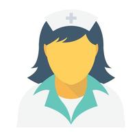 Trendy Nurse Concepts vector