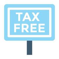 Tax Free Concepts vector