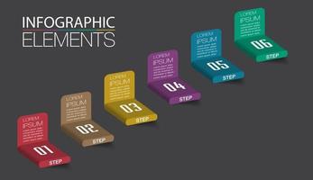 intensificar el concepto de éxito empresarial. vector de infografia