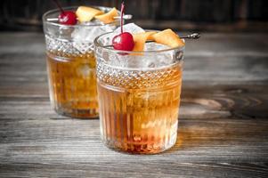 Old fashioned cocktail photo