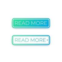 buttons for website, Read more vector