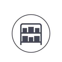 inventory, warehouse icon vector