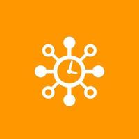 time management, planning icon vector