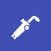 welding torch, tool vector icon