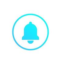 Notification icon in circle vector