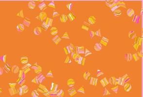 Light Pink, Yellow vector texture in poly style with circles, cubes.