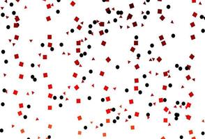 Light Red vector background with triangles, circles, cubes.