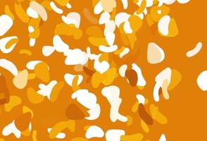 Light yellow, orange vector pattern with chaotic shapes.