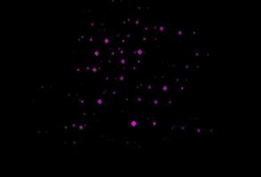 Dark purple vector background with triangles, circles, cubes.
