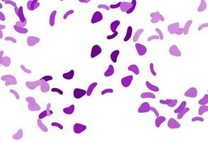 Light Purple vector background with abstract forms.