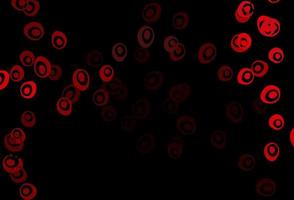 Dark Red vector pattern with spheres.