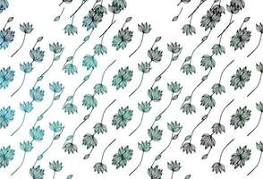 Light Blue, Green vector hand painted backdrop.