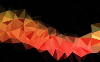 Dark Green, Red vector polygon abstract background.