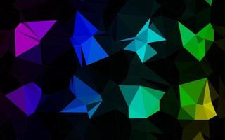 Dark Multicolor, Rainbow vector low poly texture.