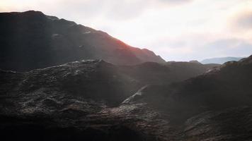 Berge von Afghanistan bei Sonnenuntergang video