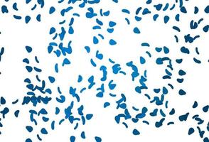 Light BLUE vector template with memphis shapes.