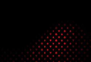 Dark red vector layout with elements of cards.