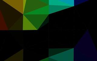 Dark Multicolor, Rainbow vector shining triangular pattern.