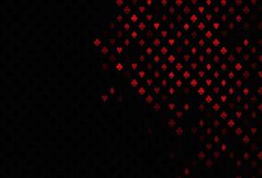 Dark red vector layout with elements of cards.