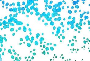 Light Blue, Green vector pattern with bubble shapes.