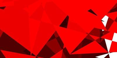 Light Red, Yellow vector background with triangles.