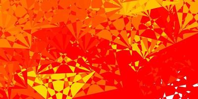 Light Red, Yellow vector background with random forms.