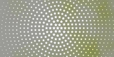 Light Green vector pattern with abstract stars.