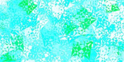 Light blue, green vector texture with random triangles.