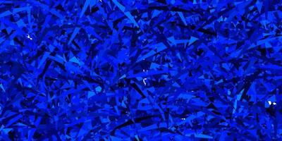 Dark blue vector texture with random triangles.