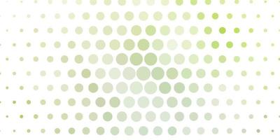 Light Green vector pattern with circles.