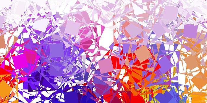 Light blue, red vector texture with random triangles.