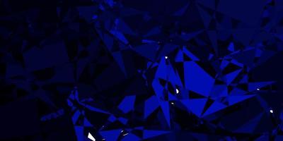 Dark BLUE vector background with polygonal forms.