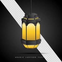 realistic arabic lantern vector design