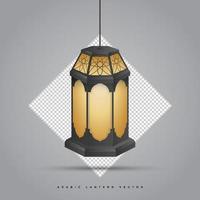 realistic arabic lantern vector design