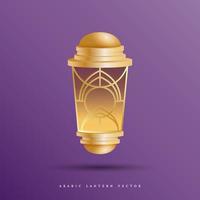 realistic arabic lantern vector design