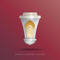 realistic arabic lantern vector design