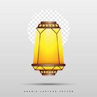 realistic arabic lantern vector design