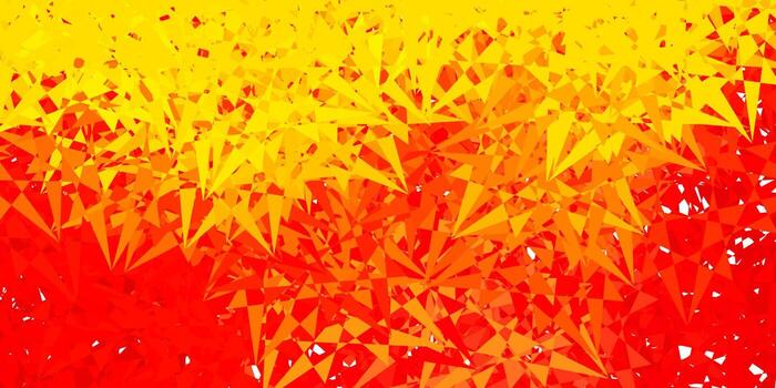 Fondo de vector rojo, amarillo claro con formas poligonales.