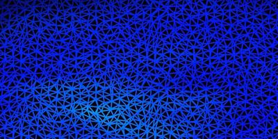 Dark blue vector abstract triangle backdrop.