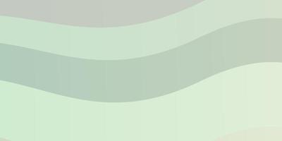 Light Green vector background with bent lines.