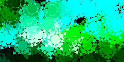 Dark Blue, Green vector background with polygonal forms.