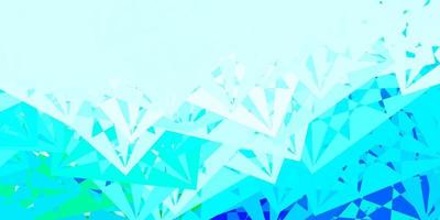 Light Blue, Green vector background with triangles.