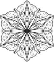 Circular Flower Mandala Free Vector