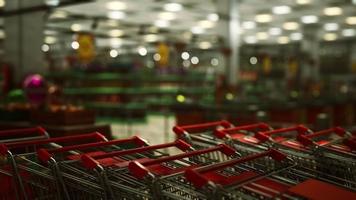 covid-19 epidemic and empty supermarket