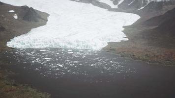 beautiful landscape on glacier in Iceland video