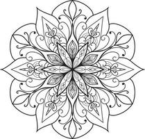 Mandala design colorings book pages for adults vector