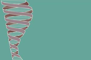 DNA double helix background illustration vector