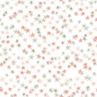 Isolated seamless pattern with daisy shapes on white background. Soft pink and blue litltle flowers on stylized backdrop. vector
