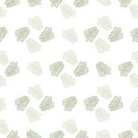 Geometric linear monstera outline seamless pattern. Tropical leaves backdrop. vector
